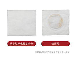 Hình ảnh: So sánh khả năng làm sạch vết bẩn