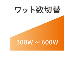 イメージ:ワット数切替