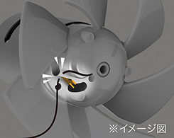 Hình ảnh: Cơ chế ngăn tóc quấn vào