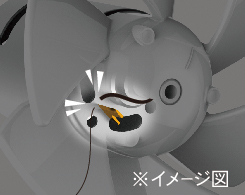 Hình ảnh: Cơ chế ngăn tóc quấn vào