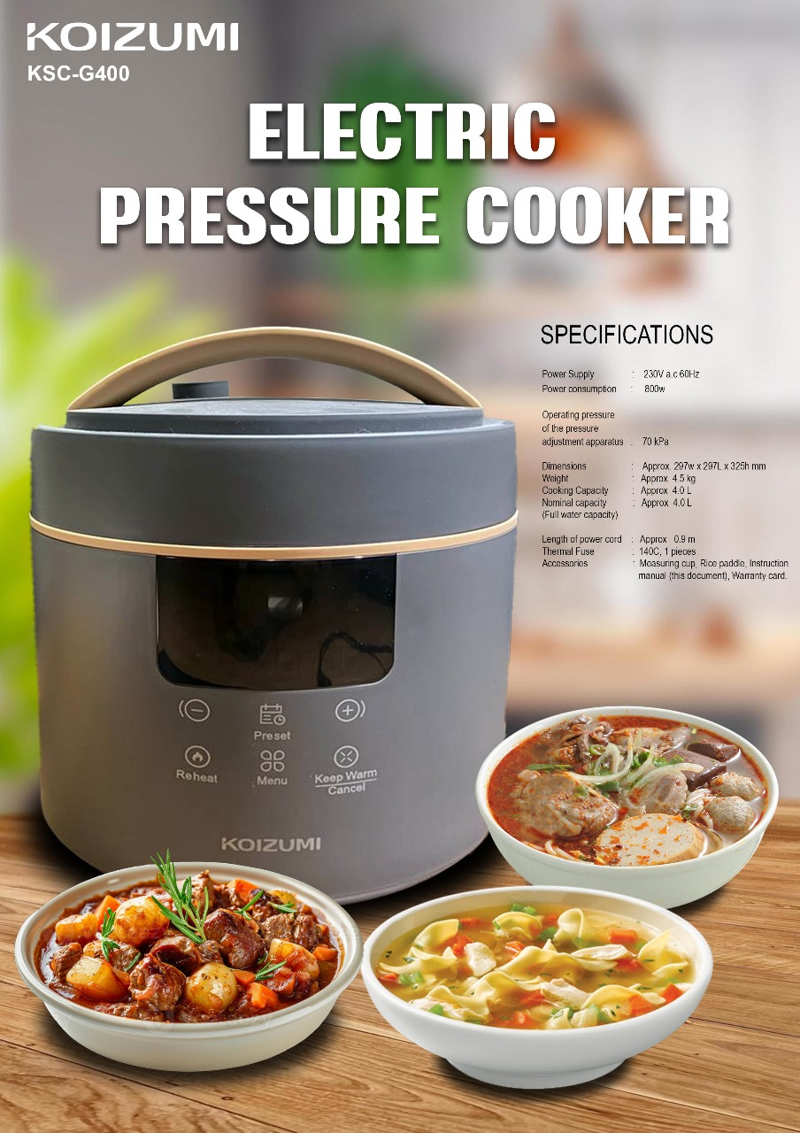 Dòng nồi áp suất điện mới Koizumi  KSC-G400/KF