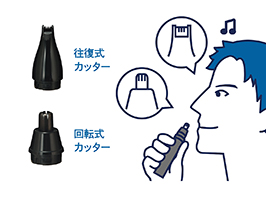 Hình ảnh: 2 loại máy cắt lông mũi giúp chăm sóc kỹ lưỡng cả phần sâu bên trong và lỗ mũi